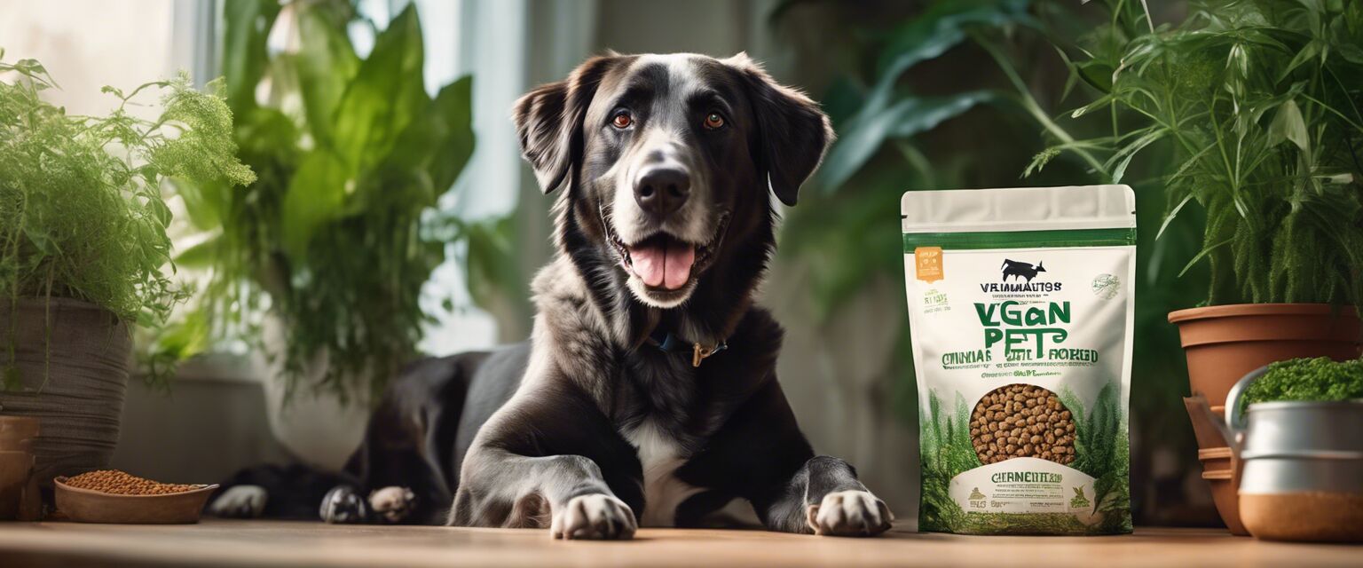 Vegan pet food dog